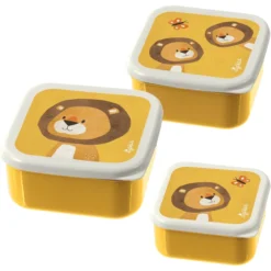 Sigikid ® Snackboxen Set Van 3 Leeuwen Forest