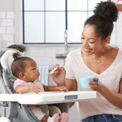 SkipHop Brew Bowls Easy Grab, Grijs/ Turkoois, Set Van -Lief En Klein skiphop brew bowls easy grab grijs turkoois set van a315488 1