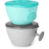 SkipHop Brew Bowls Easy Grab, Grijs/ Turkoois, Set Van