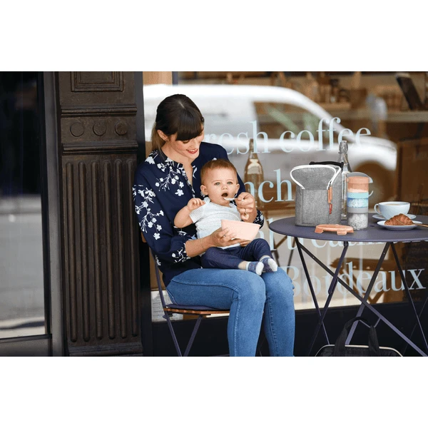 SkipHop Easy Serve Reisgerechten, Koraal 2 SkipHop Easy Serve Reisgerechten, Koraal - Afbeelding 2