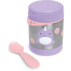 SkipHop Keep Warm Box, Dierentuin - Narwal Gemaakt Van Roestvrij Staal -Lief En Klein skiphop keep warm box dierentuin narwal gemaakt van roestvrij staal a346892 3