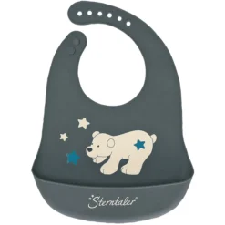 Sterntaler Elia Silicone Slabbetje IJzer Grijs -Lief En Klein sterntaler elia silicone slabbetje ijzer grijs a384514 3