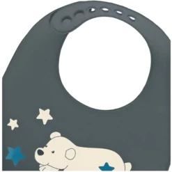 Sterntaler Elia Silicone Slabbetje IJzer Grijs -Lief En Klein sterntaler elia silicone slabbetje ijzer grijs a384514 4