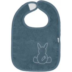 Sterntaler GOTS Klittenband Slabbetje Dubbelpak Emmi Grijs-blauw -Lief En Klein sterntaler gots klittenband slabbetje dubbelpak emmi grijs blauw a351319 4