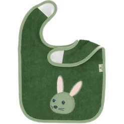 Sterntaler GOTS Klittenband Slabbetje Kinni Donkergroen -Lief En Klein sterntaler gots klittenband slabbetje kinni donkergroen a351307 4