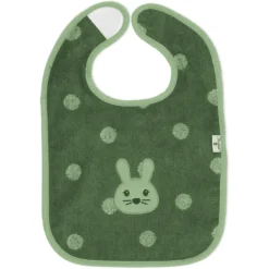 Sterntaler GOTS Klittenband Slabbetje Kinni Donkergroen