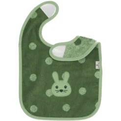 Sterntaler GOTS Klittenband Slabbetje Kinni Donkergroen -Lief En Klein sterntaler gots klittenband slabbetje kinni donkergroen a351314 4