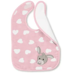 Sterntaler Plastic Klittenband Slabbetje Emmi Girl Rosa