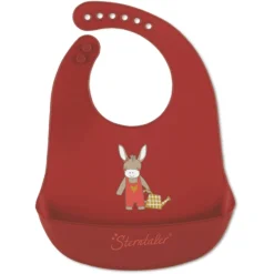 Sterntaler Siliconen Slabbetje Emmily Donkerrood -Lief En Klein sterntaler siliconen slabbetje emmily donkerrood a326979 2