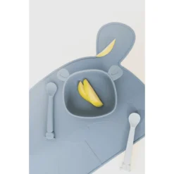 The Cotton Cloud Placemat Lili De Beer, Indigo Blauw -Lief En Klein the cotton cloud placemat lili de beer indigo blauw a354674 3