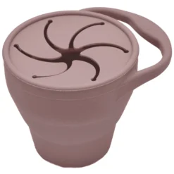 The Cotton Cloud Silicone Snack Beker Dusty Roze -Lief En Klein the cotton cloud silicone snack beker dusty roze a319885 4