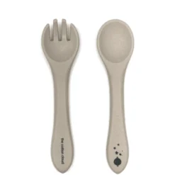 The Cotton Cloud Siliconen Bestekset Voor Kinderen Sand