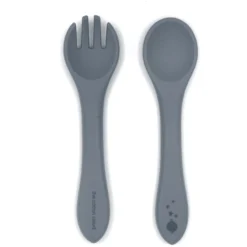 The Cotton Cloud Siliconen Bestekset Voor Kinderen Storm Grey -Lief En Klein the cotton cloud siliconen bestekset voor kinderen storm grey a320331 2