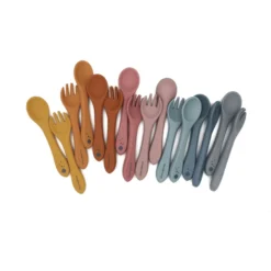 The Cotton Cloud Siliconen Bestekset Voor Kinderen Storm Grey -Lief En Klein the cotton cloud siliconen bestekset voor kinderen storm grey a320331 3