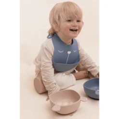 The Cotton Cloud Siliconen Slabbetje Lili De Beer, Indigo /Sky -Lief En Klein the cotton cloud siliconen slabbetje lili de beer indigo sky a397833 2