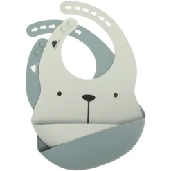 The Cotton Cloud Siliconen Slabbetje Lili De Beer, Ocean /Iceberg