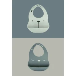 The Cotton Cloud Siliconen Slabbetje Lili De Beer, Ocean /Iceberg -Lief En Klein the cotton cloud siliconen slabbetje lili de beer ocean iceberg a397831 4