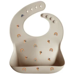 The Cotton Cloud Siliconen Slabbetje Regenboog