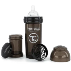 Twistshake TWIST SHAKE Babyfles Anti-koliek 260 Ml In Zwart 7 Twistshake TWIST SHAKE Babyfles Anti-koliek 260 Ml In Zwart -Lief En Klein twist shake babyfles anti koliek 260 ml in zwart a310038 2