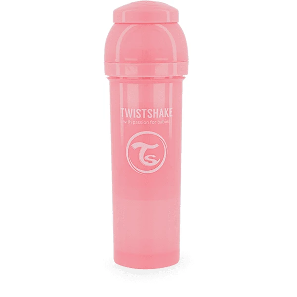 Twistshake TWIST SHAKE Babyfles Anti-koliek 330 Ml In Pastelroze 1 Twistshake TWIST SHAKE Babyfles Anti-koliek 330 Ml In Pastelroze