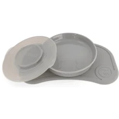 Twistshake TWIST SHAKE Click Matje En Babybordje Mini Vanaf 6 Maanden Pastel Grijs