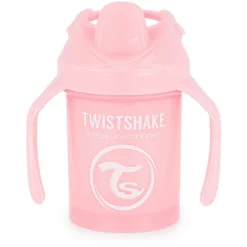 Twistshake TWIST SHAKE Drinkbeker Minicup 230 Ml 4+ Maanden Pastel Roze -Lief En Klein twist shake drinkbeker minicup 230 ml 4 maanden pastel roze a298879 3