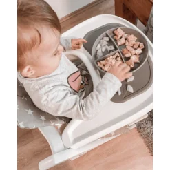 Twistshake TWIST SHAKE Kinderbordje Met Een Onderverdeling 6+ Maanden Pastelgrijs -Lief En Klein twist shake kinderbordje met een onderverdeling 6 maanden pastelgrijs a299046 3