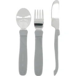 Twistshake TWIST SHAKE Roestvrijstalen Bestek In Pastelgrijs -Lief En Klein twist shake roestvrijstalen bestek in pastelgrijs a310100 2