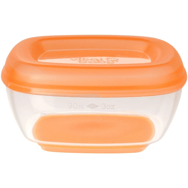 Vital Baby Diepvriesbakjes Mini Vanaf 4 Maanden 90 Ml, 4 Stuks In Orange 1 Vital Baby Diepvriesbakjes Mini Vanaf 4 Maanden 90 Ml, 4 Stuks In Orange