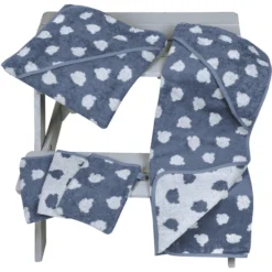 WÖRNER SÜDFROTTIER Slabbetje Teddy Blauw -Lief En Klein woerner suedfrottier slabbetje teddy blauw a383542 4